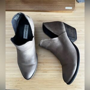 Steve Madden Taupe Ankle Booties